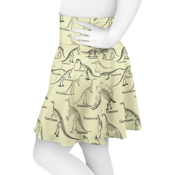 Dinosaur Skeletons Skater Skirt - Side