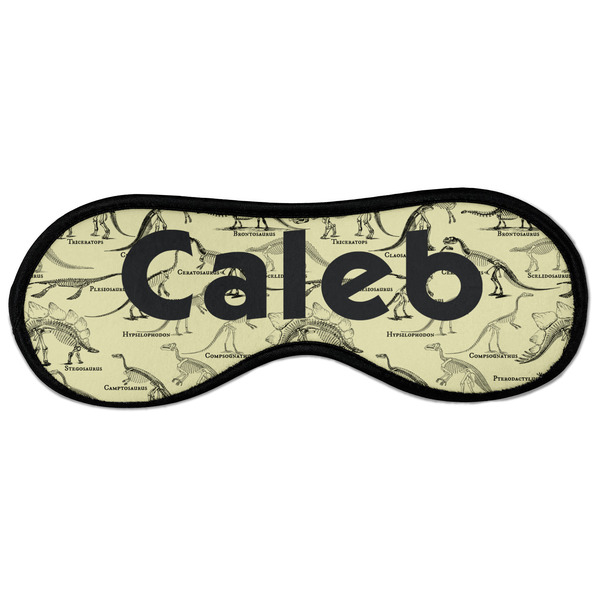 Custom Dinosaur Skeletons Sleeping Eye Masks - Large (Personalized)