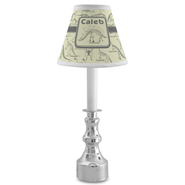 Dinosaur Skeletons Small Chandelier Lamp - LIFESTYLE (on candle stick)