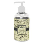 Dinosaur Skeletons Plastic Soap / Lotion Dispenser (8 oz - Small - White) (Personalized)