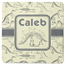 Dinosaur Skeletons Square Rubber Backed Coaster (Personalized)