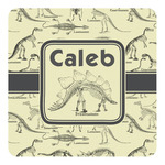 Dinosaur Skeletons Square Decal - Small (Personalized)