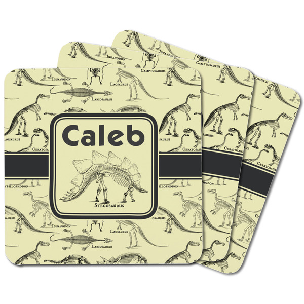 Dinosaur Skeletons Square Fridge Magnet - MAIN