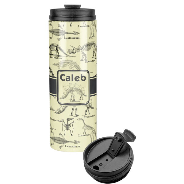 Custom Dinosaur Skeletons Stainless Steel Skinny Tumbler (Personalized)