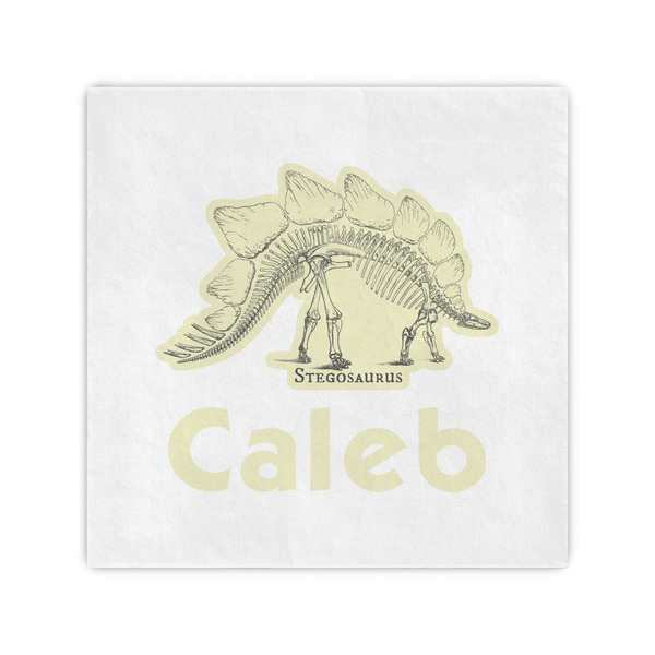Custom Dinosaur Skeletons Standard Cocktail Napkins (Personalized)