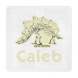 Dinosaur Skeletons Decorative Paper Napkins (Personalized)
