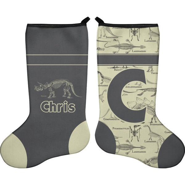 Dinosaur Skeletons Stocking - Double-Sided - Approval