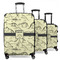 Dinosaur Skeletons 3 Piece Luggage Set - 20" Carry On, 24" Medium Checked, 28" Large Checked (Personalized)