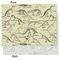 Dinosaur Skeletons Tissue Paper - Lightweight - Medium - Front & Back