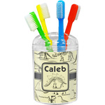 Dinosaur Skeletons Toothbrush Holder (Personalized)