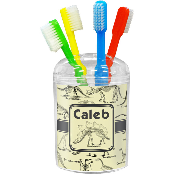 Dinosaur Skeletons Toothbrush Holder (Personalized)