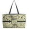 Dinosaur Skeletons Beach Totes Bag - w/ Black Handles (Personalized)