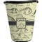 Dinosaur Skeletons Waste Basket - Single Sided (Black) (Personalized)