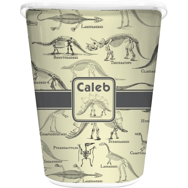 Custom Dinosaur Skeletons Waste Basket (Personalized)