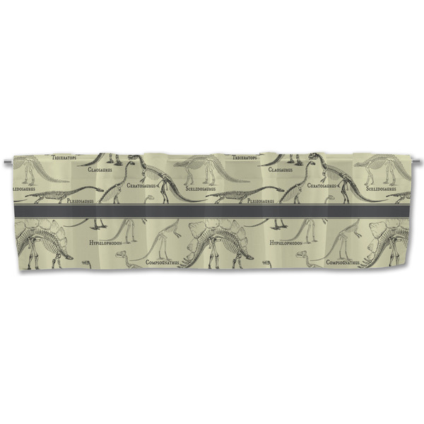 Dinosaur Skeletons Valance - Front