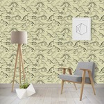 Dinosaur Skeletons Wallpaper & Surface Covering (Water Activated - Removable)