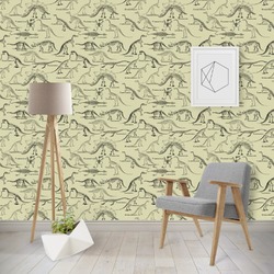 Dinosaur Skeletons Wallpaper & Surface Covering