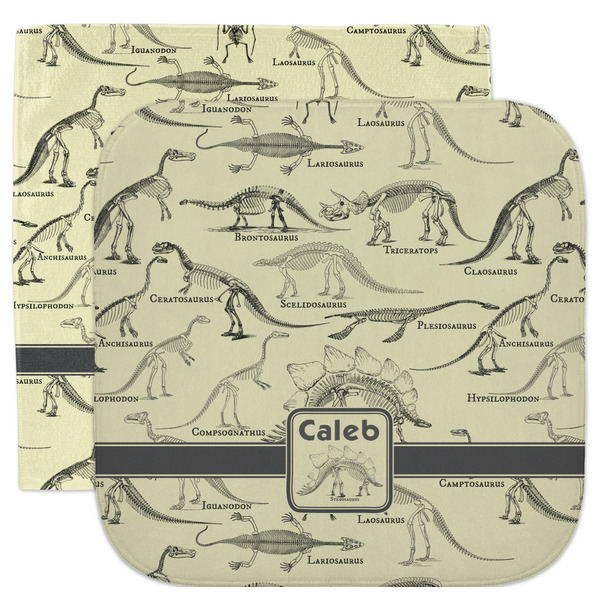 Custom Dinosaur Skeletons Facecloth / Wash Cloth (Personalized)