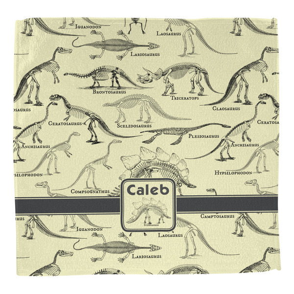 Dinosaur Skeletons Washcloth - Front - No Soap