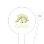 Dinosaur Skeletons Round Plastic Food Picks (Personalized)