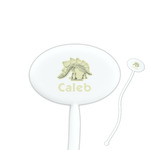 Dinosaur Skeletons Oval Plastic Stir Sticks (Personalized)