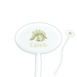 Dinosaur Skeletons Oval Plastic Stir Sticks (Personalized)