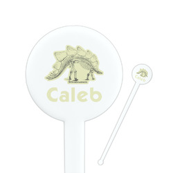 Dinosaur Skeletons Round Plastic Stir Sticks (Personalized)