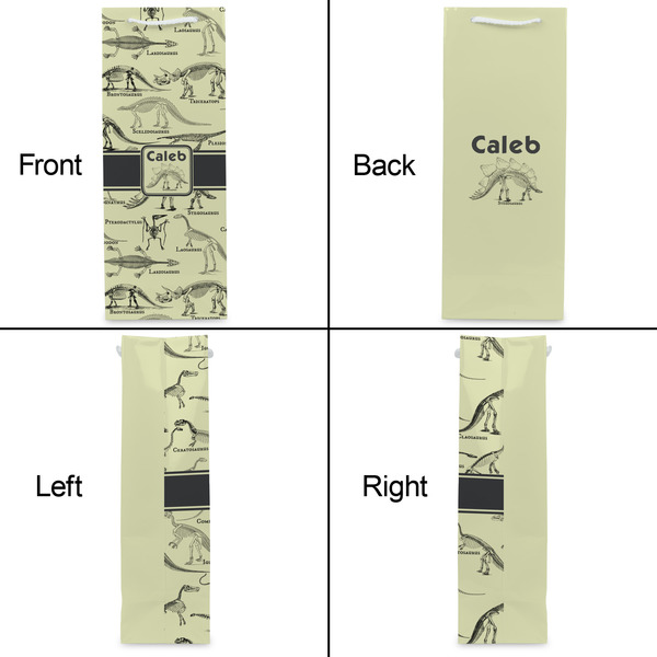 Dinosaur Skeletons Wine Gift Bag - Gloss - Approval