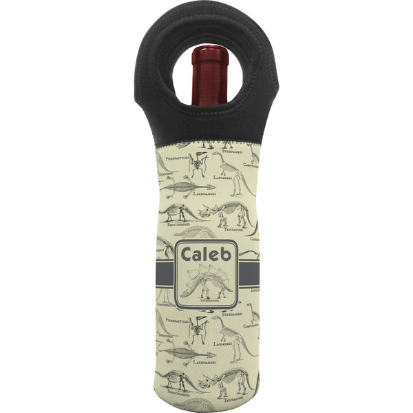 Custom Dinosaur Skeletons Wine Tote Bag (Personalized)
