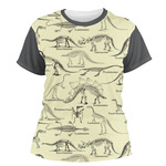 Dinosaur Skeletons Women's Crew T-Shirt - 2X Large