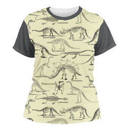 Dinosaur Skeletons Women's Crew T-Shirt - X Small (Personalized)