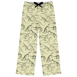 Dinosaur Skeletons Womens Pajama Pants (Personalized)
