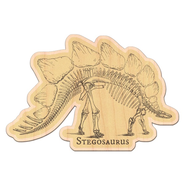 Custom Dinosaur Skeletons Genuine Maple or Cherry Wood Sticker