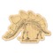 Dinosaur Skeletons Wooden Sticker - Main