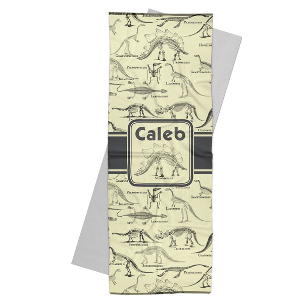 Custom Dinosaur Skeletons Yoga Mat Towel (Personalized)