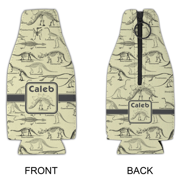 Dinosaur Skeletons Zipper Bottle Cooler - APPROVAL