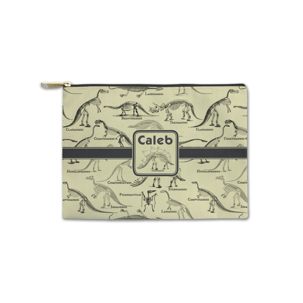 Custom Dinosaur Skeletons Zipper Pouch - Small - 8.5"x6" (Personalized)