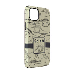 Dinosaur Skeletons iPhone Case - Rubber Lined - iPhone 14 Pro (Personalized)