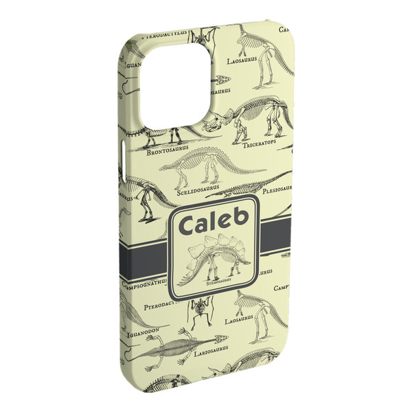 Custom Dinosaur Skeletons iPhone Case - Plastic - iPhone 15 Plus (Personalized)
