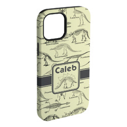 Dinosaur Skeletons iPhone Case - Rubber Lined - iPhone 15 Pro Max (Personalized)