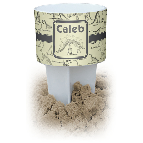 Custom Dinosaur Skeletons Beach Spiker Drink Holder (Personalized)