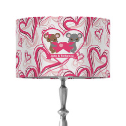 Valentine's Day 12" Drum Lamp Shade - Fabric (Personalized)