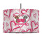 Valentine's Day 12" Drum Pendant Lamp - Fabric (Personalized)