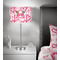 Valentine's Day 13 inch drum lamp shade - in room