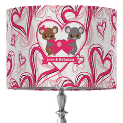 Valentine's Day 16" Drum Lamp Shade - Fabric (Personalized)