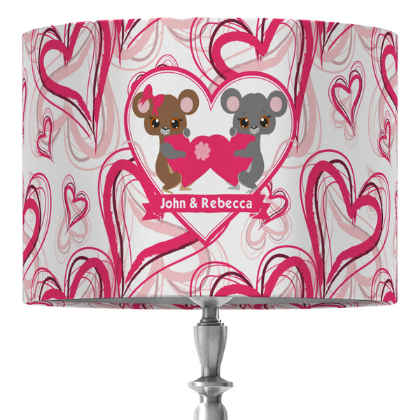 Custom Valentine's Day 16" Drum Lamp Shade - Fabric (Personalized)