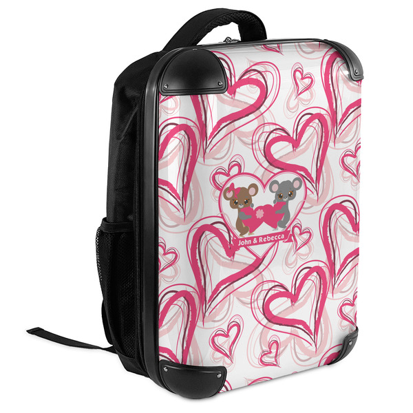 Valentine's Day 18" Hard Shell Backpacks - ANGLED VIEW