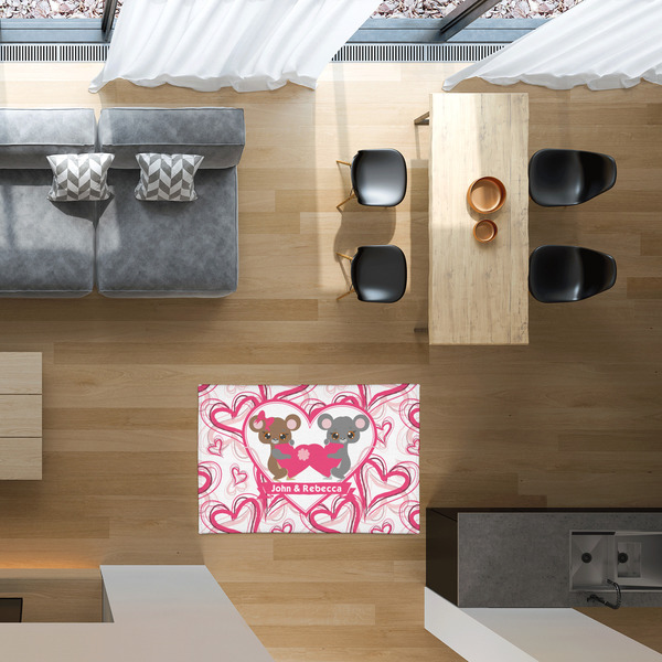Valentine's Day 2'x3' Indoor Area Rugs - IN CONTEXT