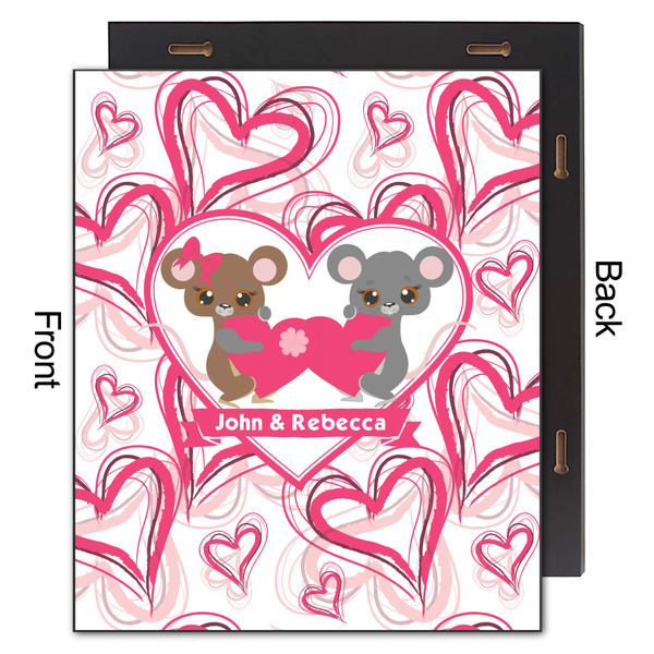 Valentine's Day 20x24 Wood Print - Front & Back View