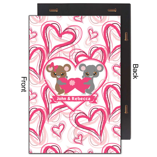 Valentine's Day 20x30 Wood Print - Front & Back View
